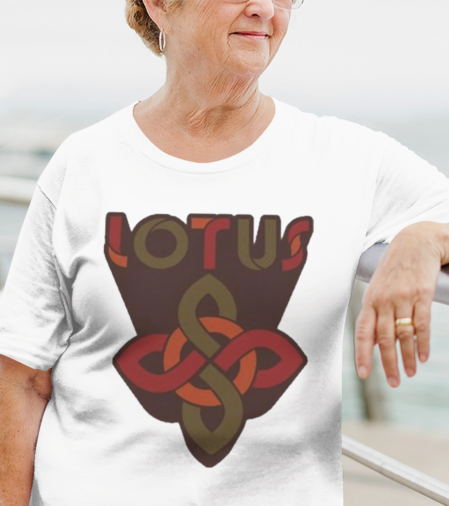 Lotus Celtic Knot Brown Red Green T-Shirt