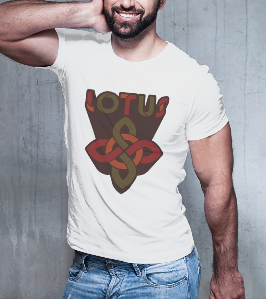 Lotus Celtic Knot Brown Red Green T-Shirt