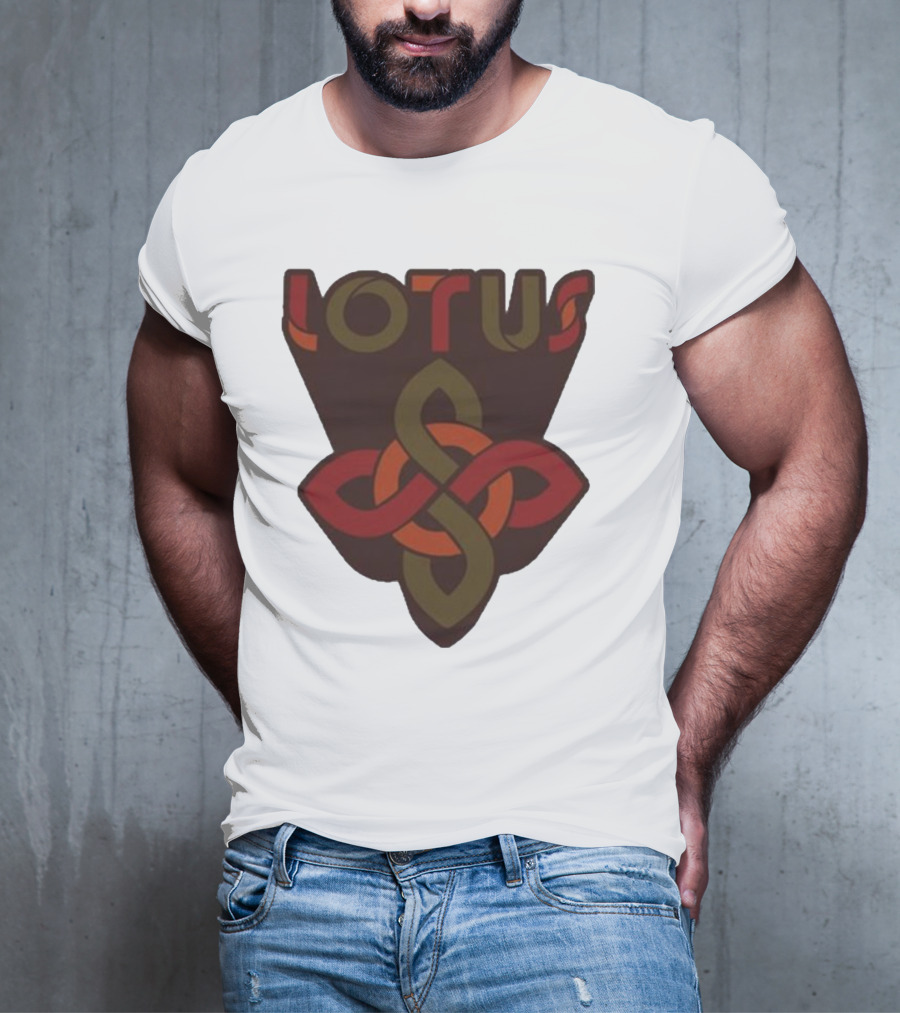 Lotus Celtic Knot Brown Red Green T-Shirt