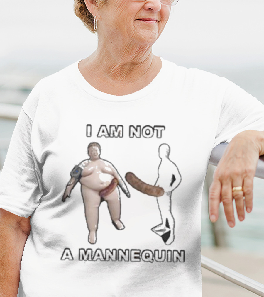 Lucca International Store I Am Not A Mannequin Sausages T-Shirt