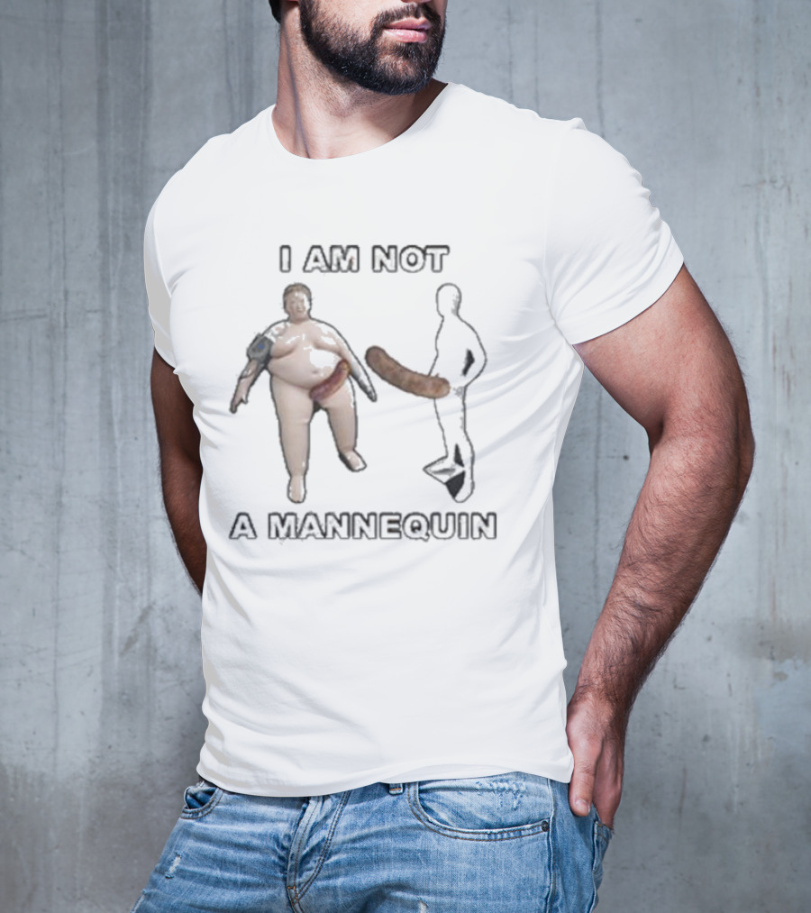Lucca International Store I Am Not A Mannequin Sausages T-Shirt