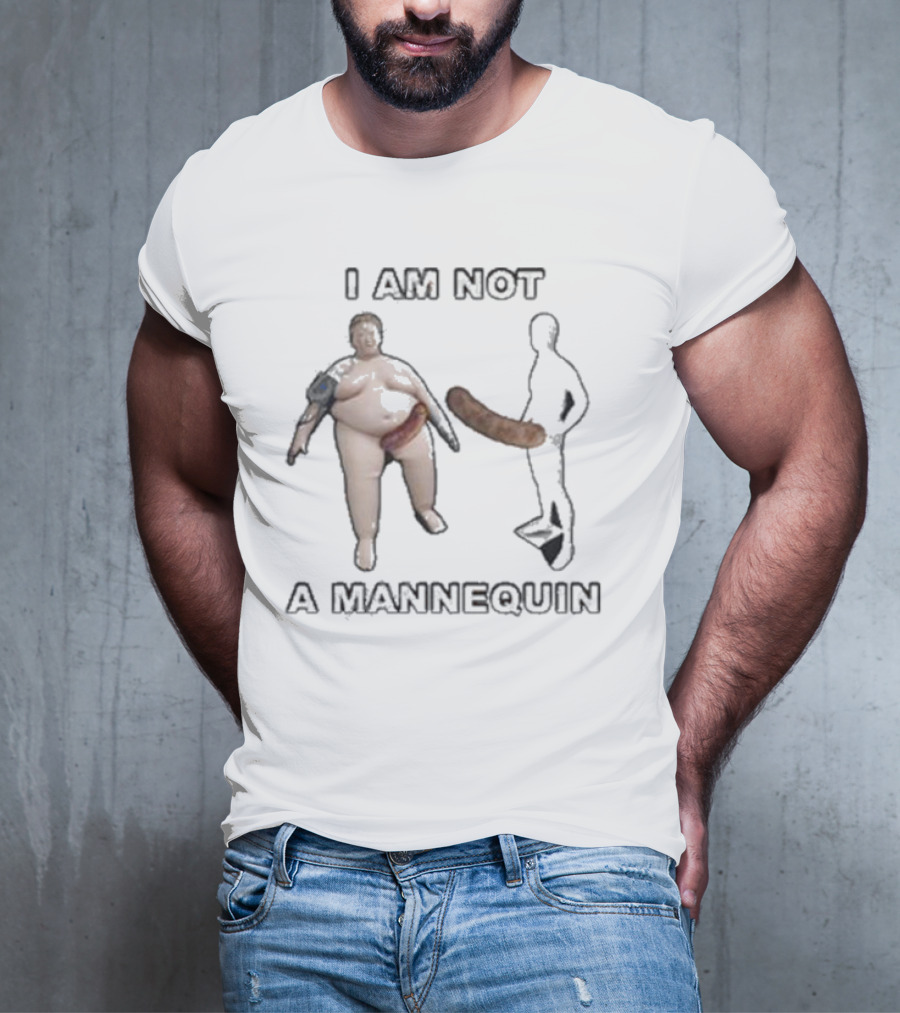 Lucca International Store I Am Not A Mannequin Sausages T-Shirt