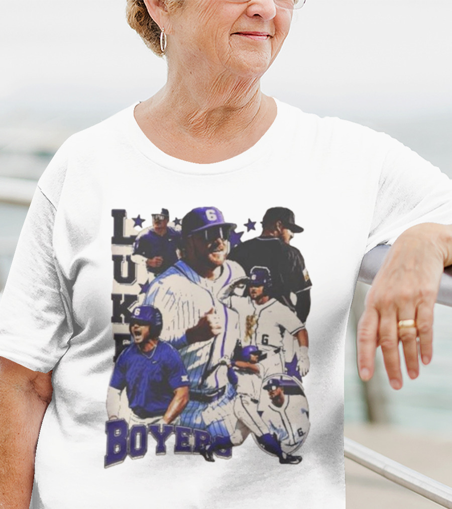 Luke Boyers TCU Horned Frogs Baseball 6 Multi-Action Highlights T-Shirt