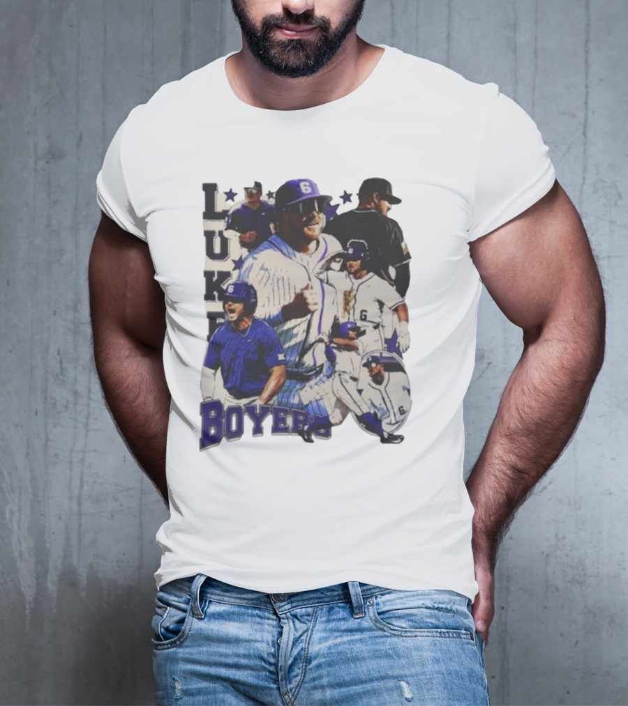 Luke Boyers TCU Horned Frogs Baseball 6 Multi-Action Highlights T-Shirt