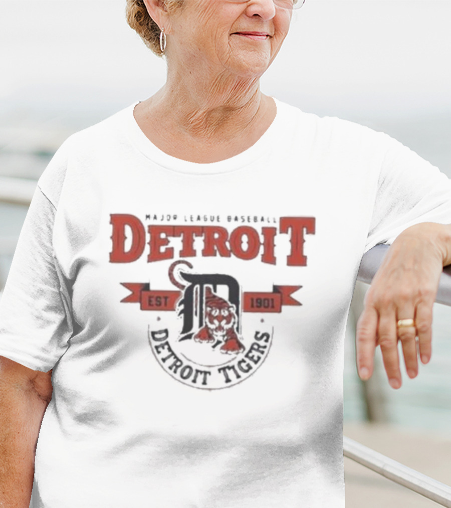 Major League Baseball Detroit Tigers Est 1901 T-Shirt