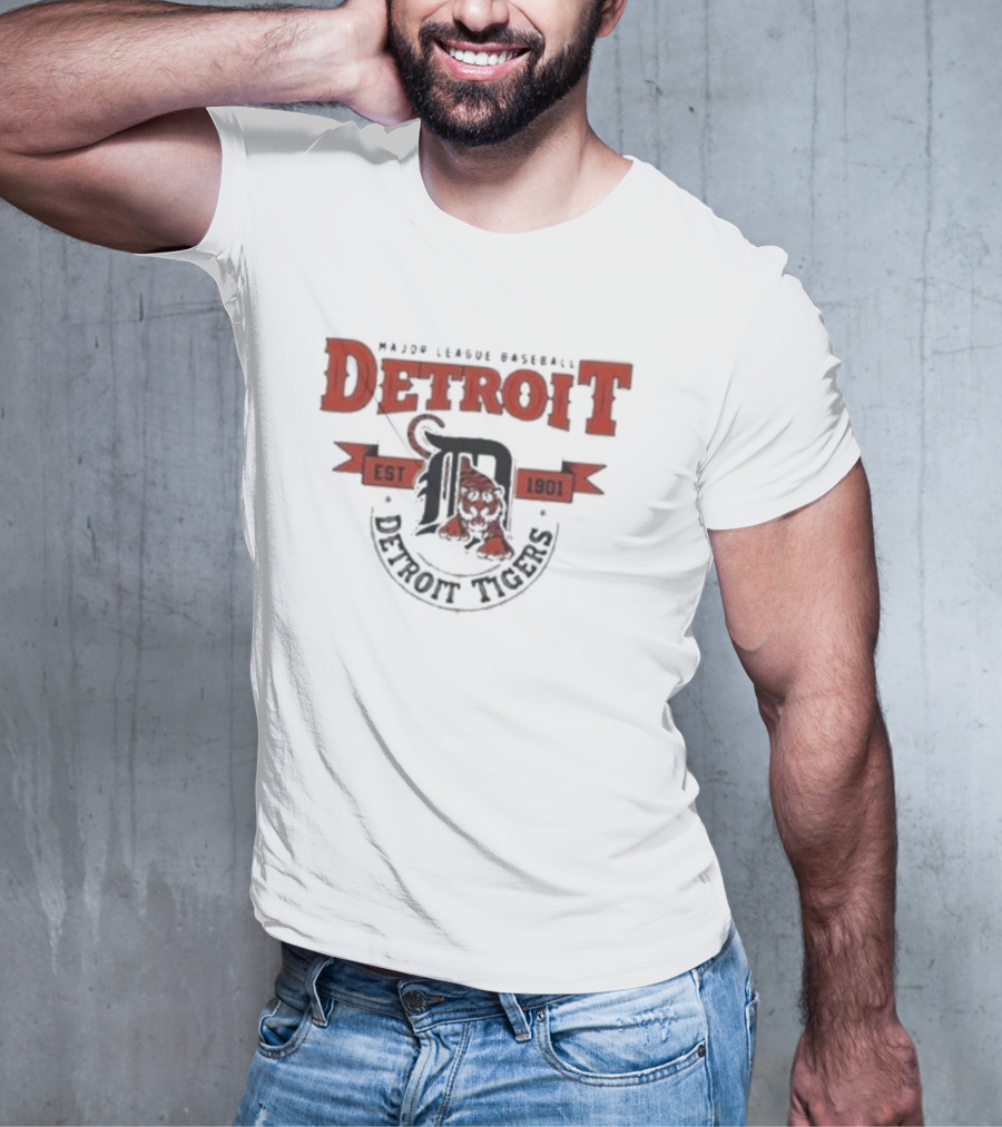 Major League Baseball Detroit Tigers Est 1901 T-Shirt