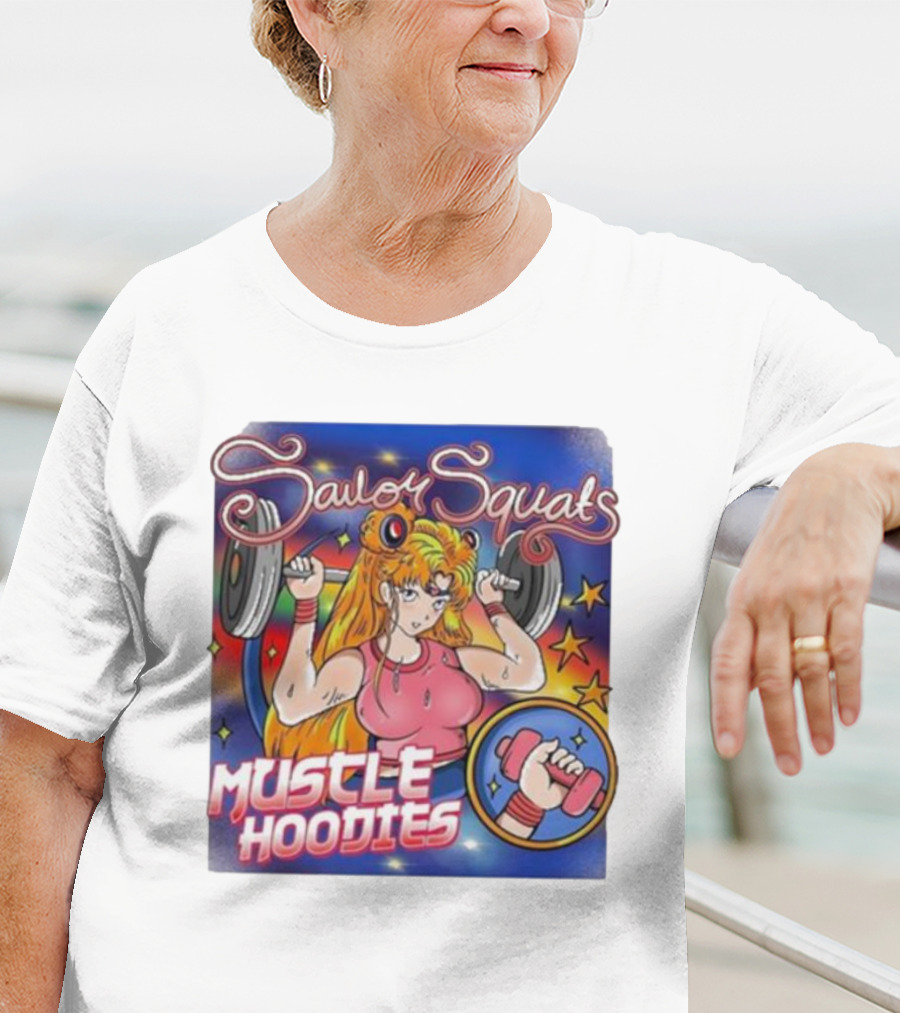Sailor Squats Muscle Hoodies T-Shirt