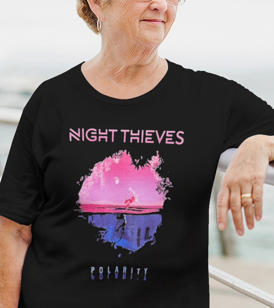 Night Thieves Polarity Pink And Blue Reflection Scene T-Shirt