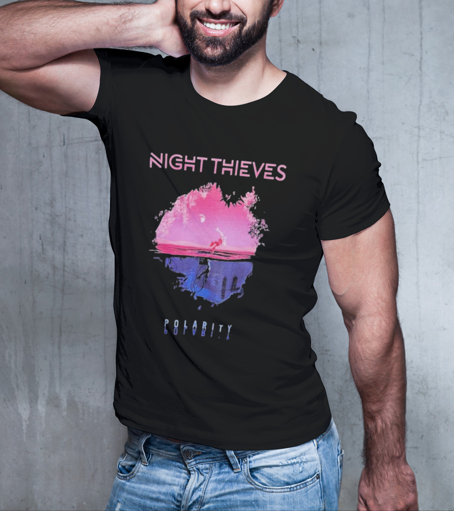 Night Thieves Polarity Pink And Blue Reflection Scene T-Shirt