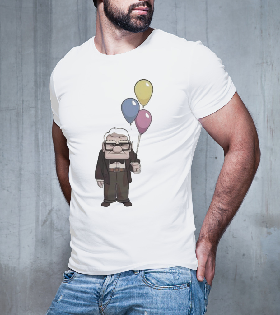Nika Carl Fredricksen From Up Costume Geno Balloons Character T-Shirt
