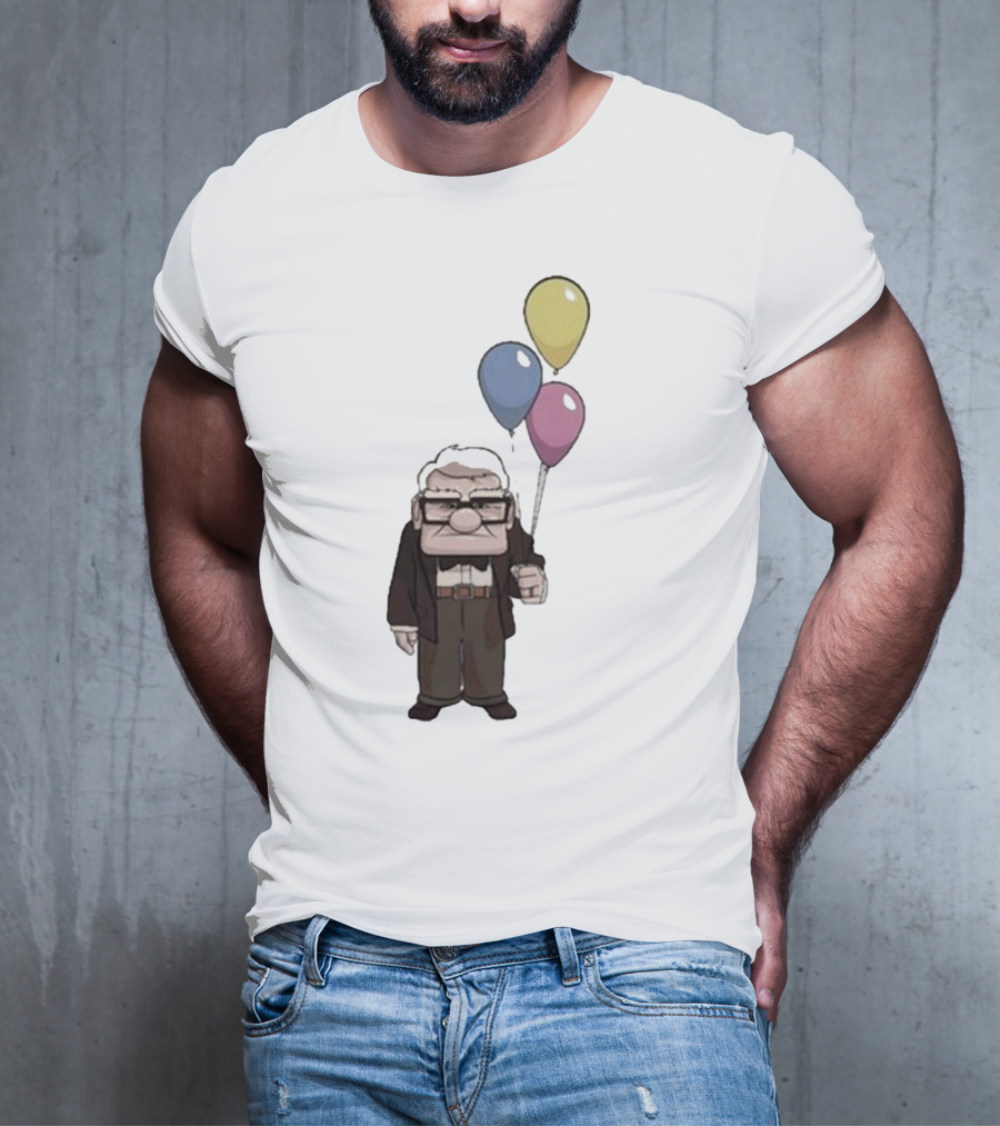 Nika Carl Fredricksen From Up Costume Geno Balloons Character T-Shirt