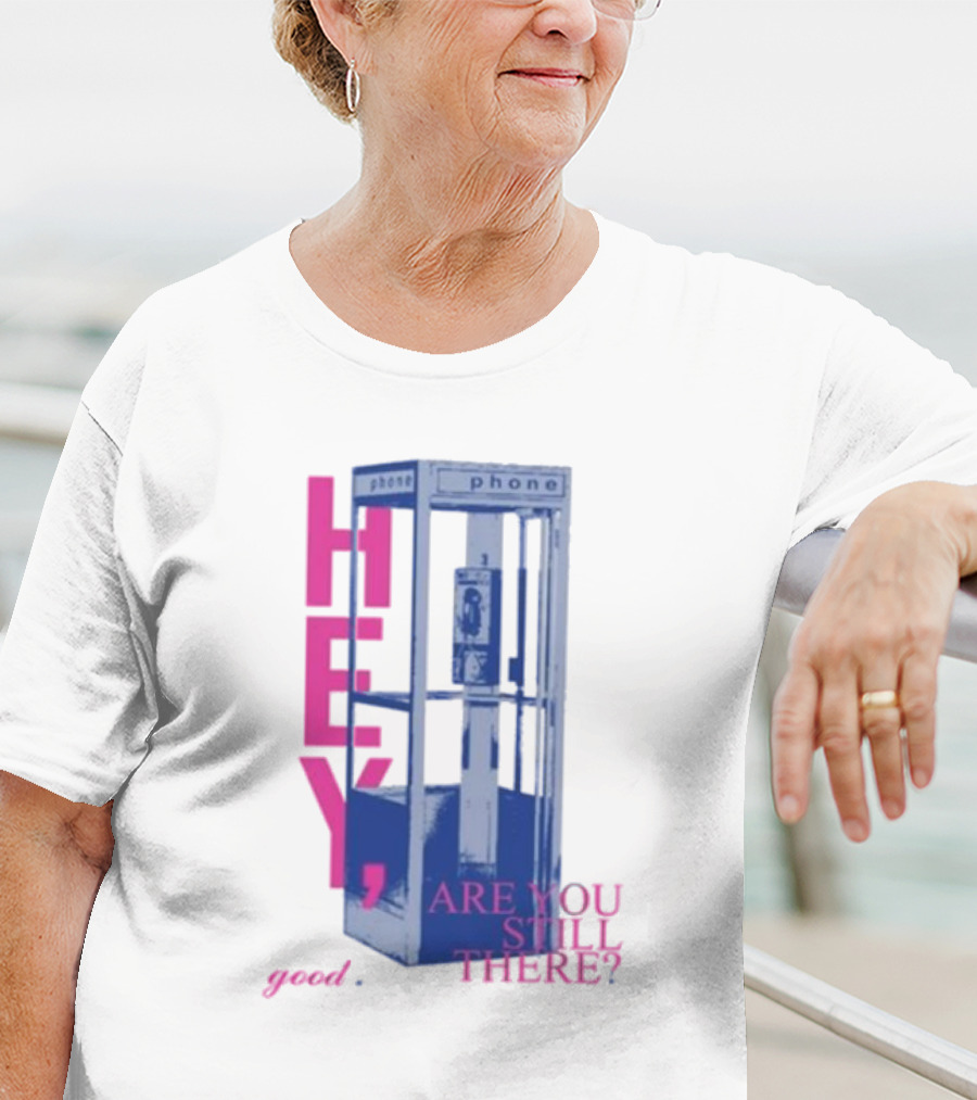 Niki Backburner Hey Are You Still There Good Phone Booth Retro T-Shirt