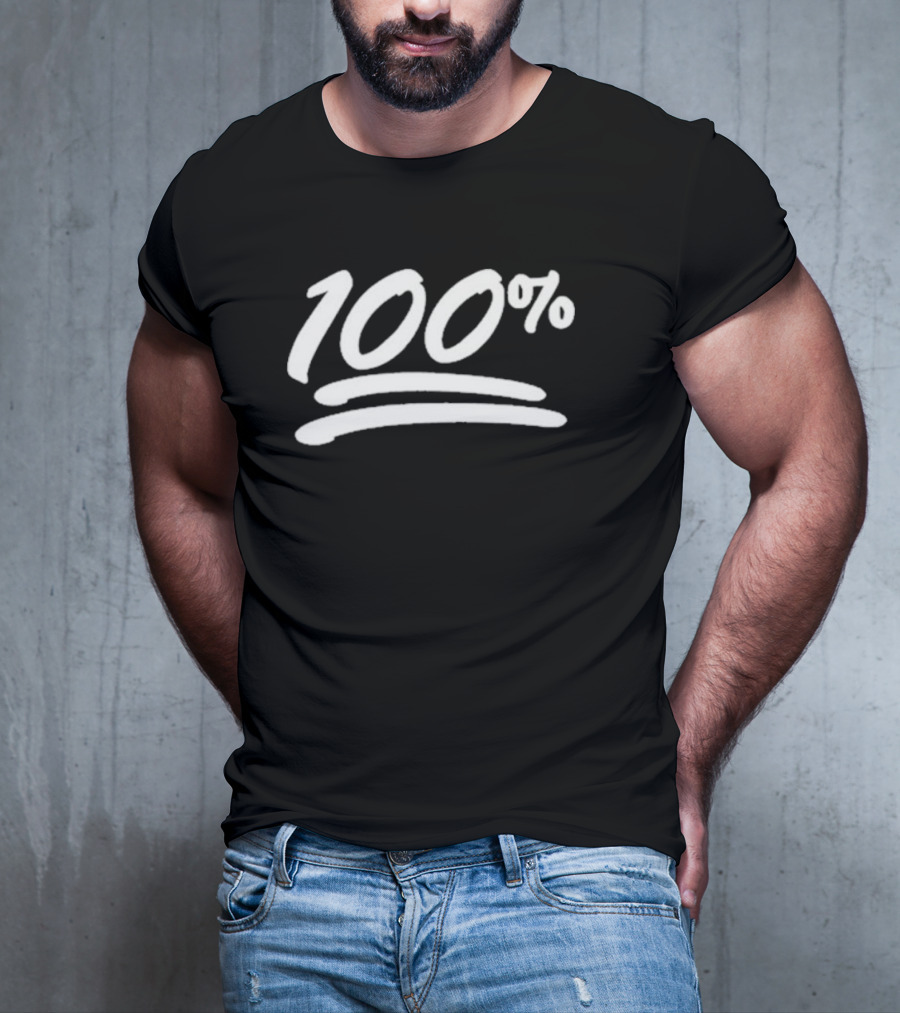 Not The Bee 100% Emoji Black T-Shirt