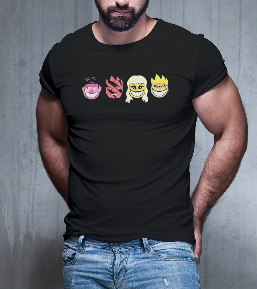 Offtherope Noon EST Grinning Icon Faces T-Shirt