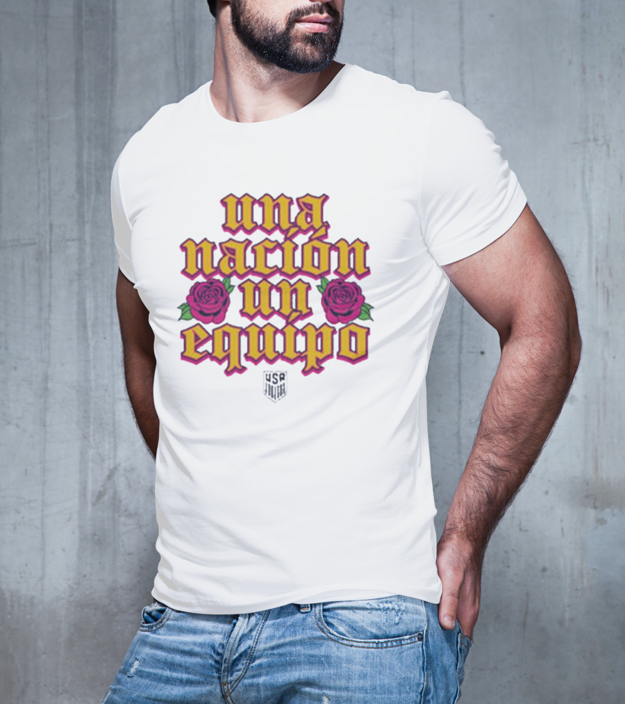 USA Hispanic Heritage Una Nación Un Equipo Roses T-Shirt