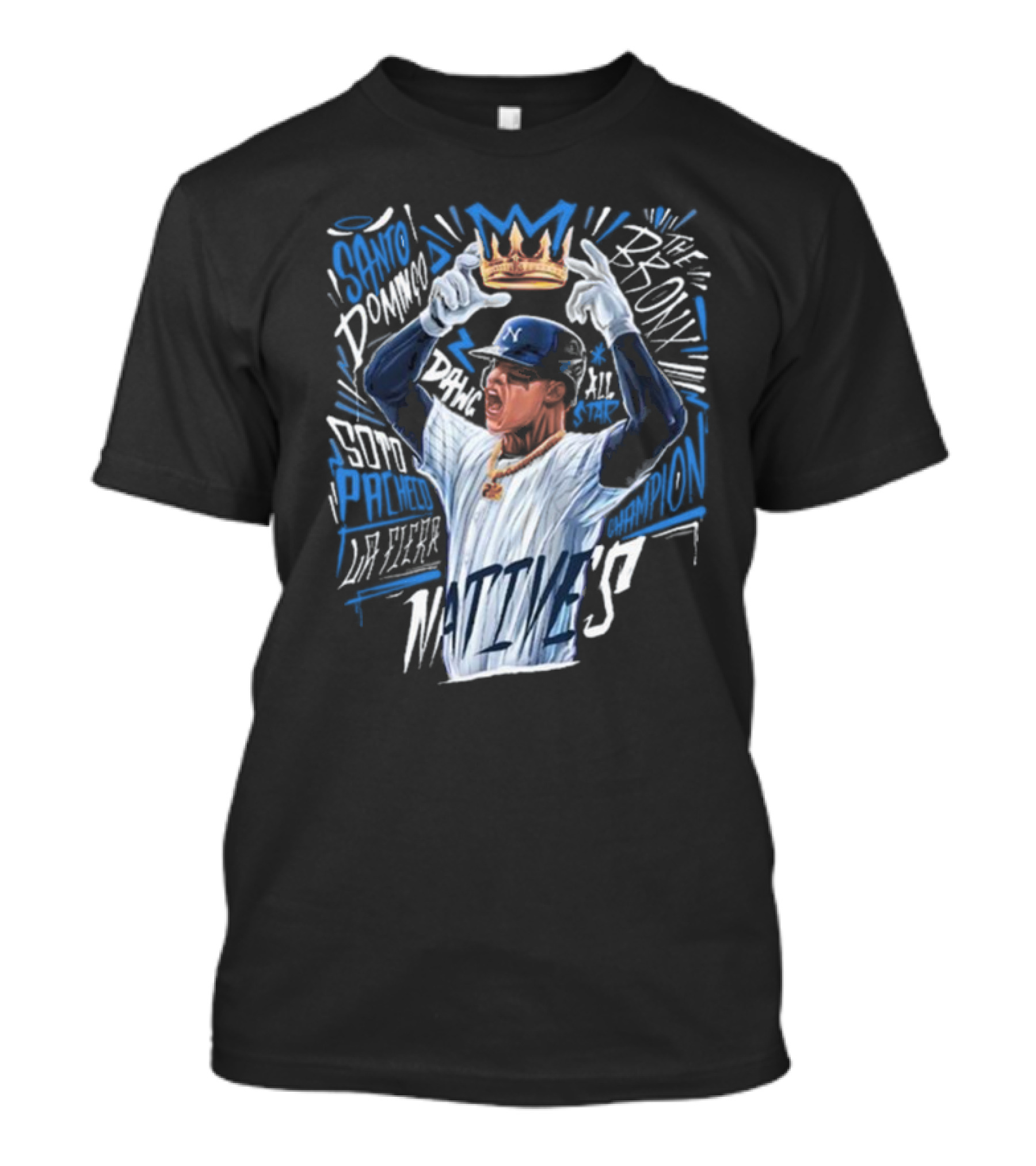 Santo Domingo Crown Champion Bronx All-Star Soto Pached Fierr Natives T-Shirt