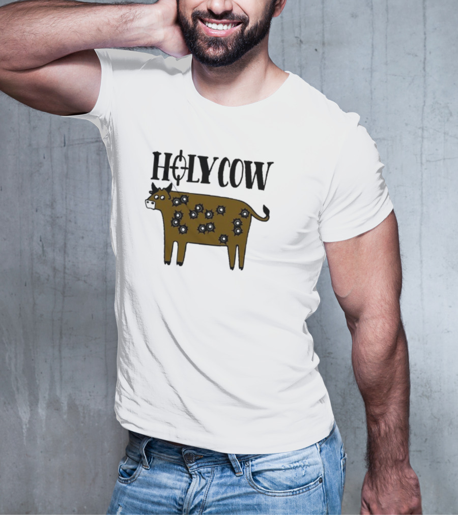 Kentucky Ballistics Holy Cow With Bullet Holes T-Shirt
