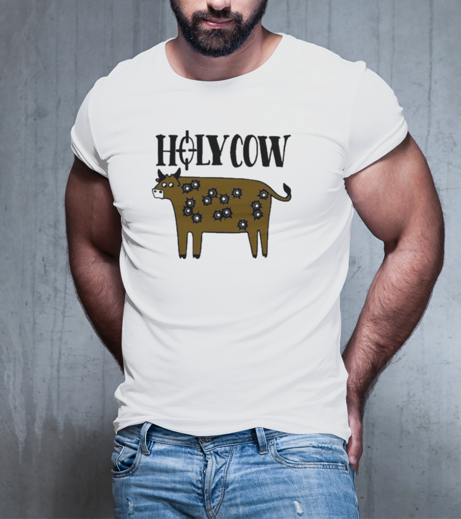 Kentucky Ballistics Holy Cow With Bullet Holes T-Shirt
