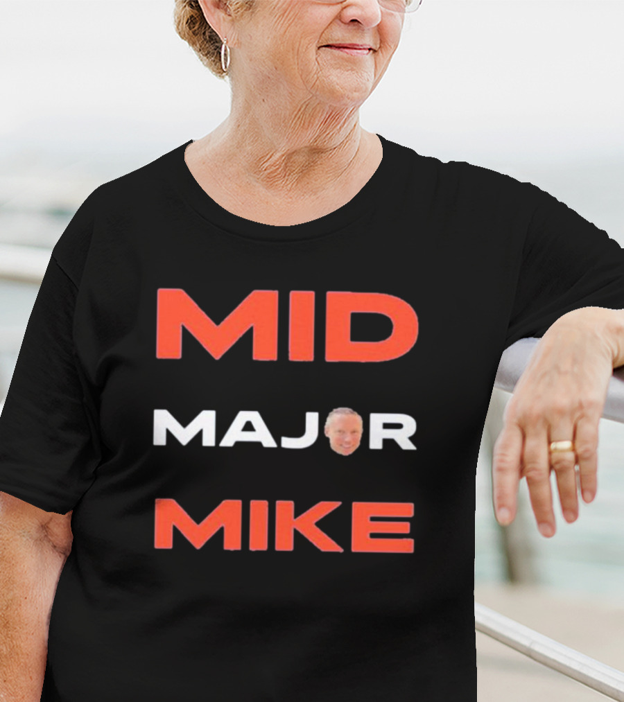 Mid Major Mike Sports Humor Face T-Shirt