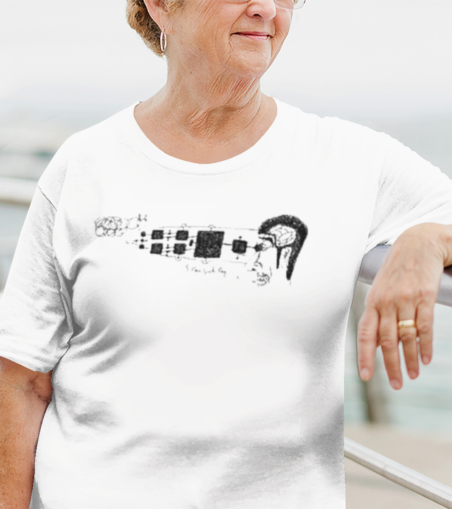 Morgaan 9 Hour Work Day Abstract Clock Face T-Shirt