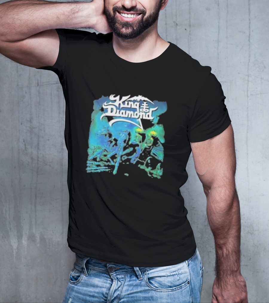 King Diamond Abigail Album Art Blue And Green T-Shirt