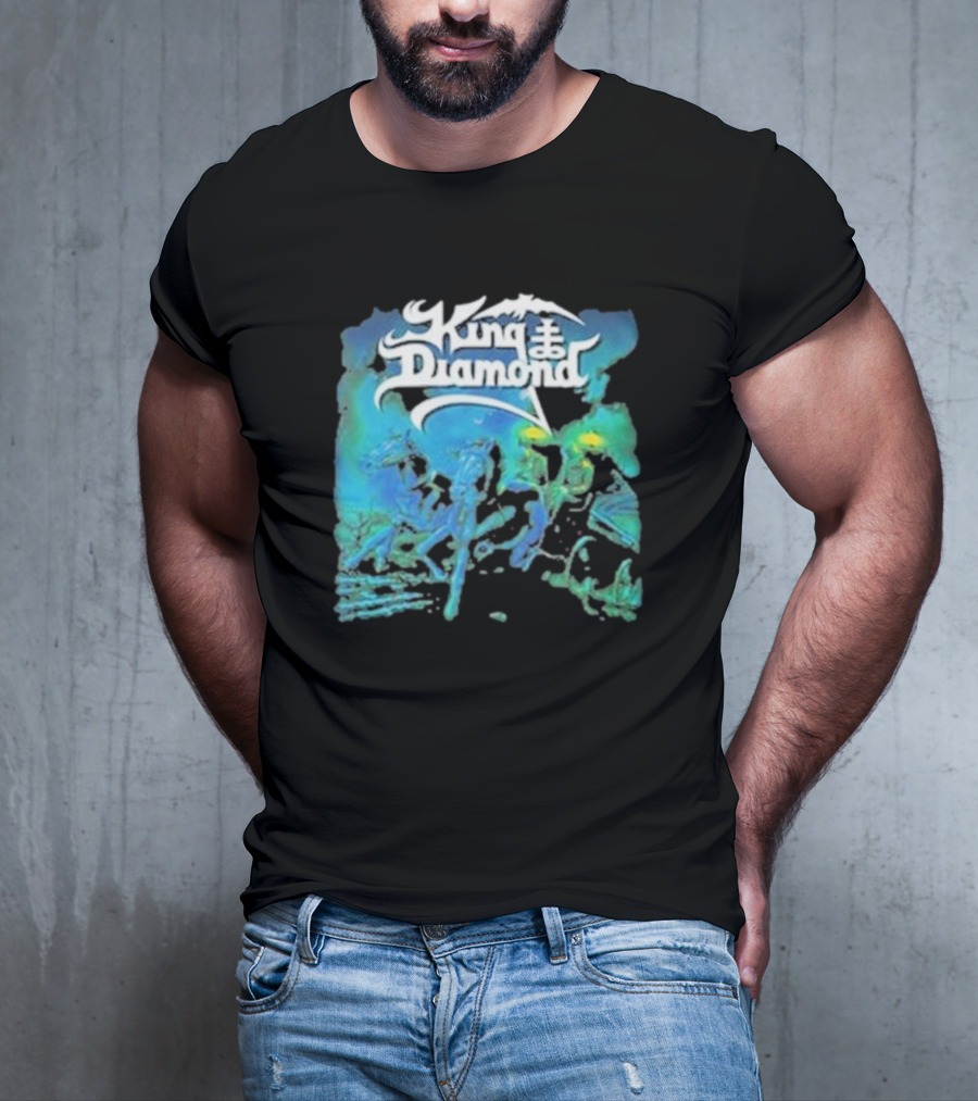 King Diamond Abigail Album Art Blue And Green T-Shirt