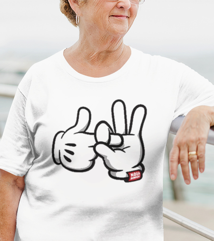 Koza Bobkov Noir Mickey Hand Sign T-Shirt