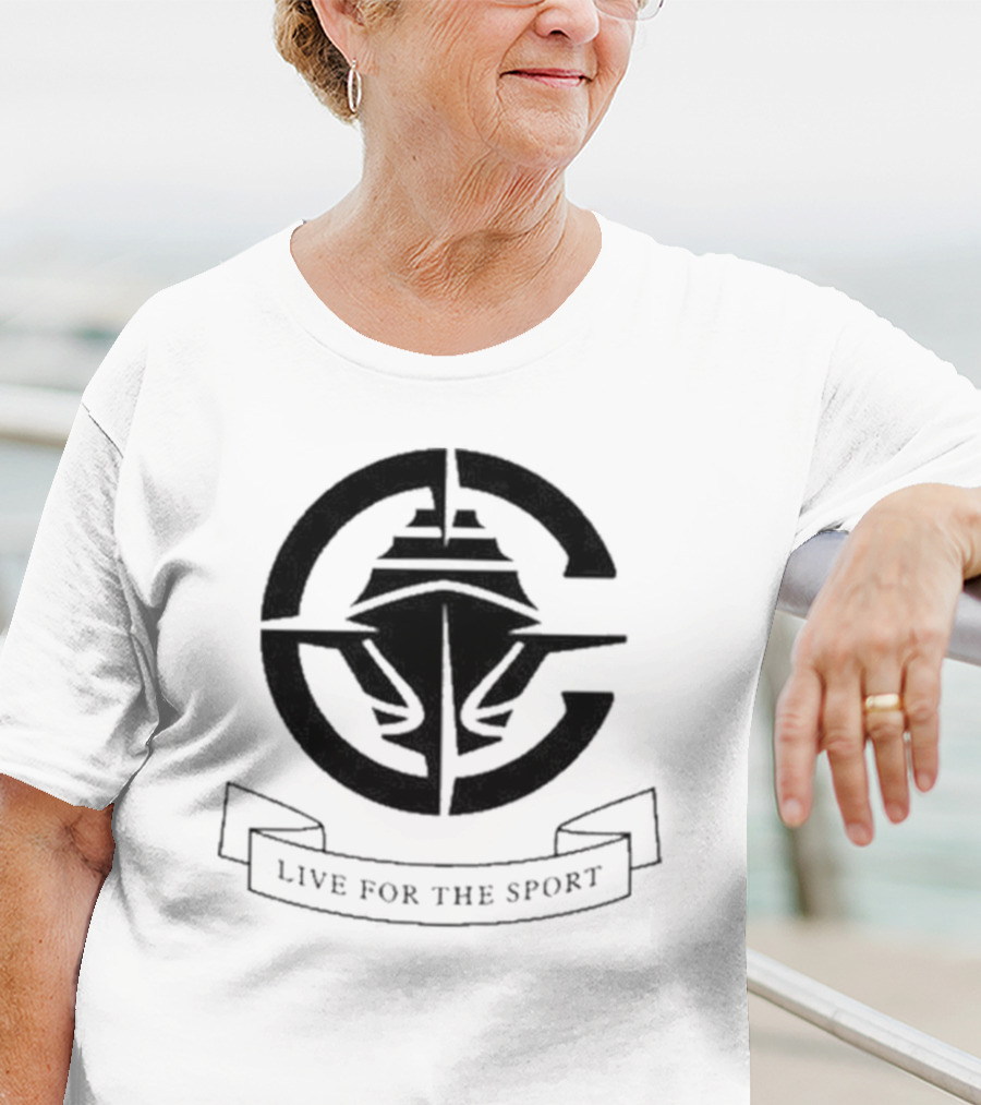 Live For The Sport Lac New Logo Helmet T-Shirt