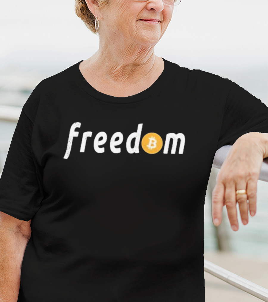 Max Keiser Freedom Bitcoin Symbol Integration T-Shirt