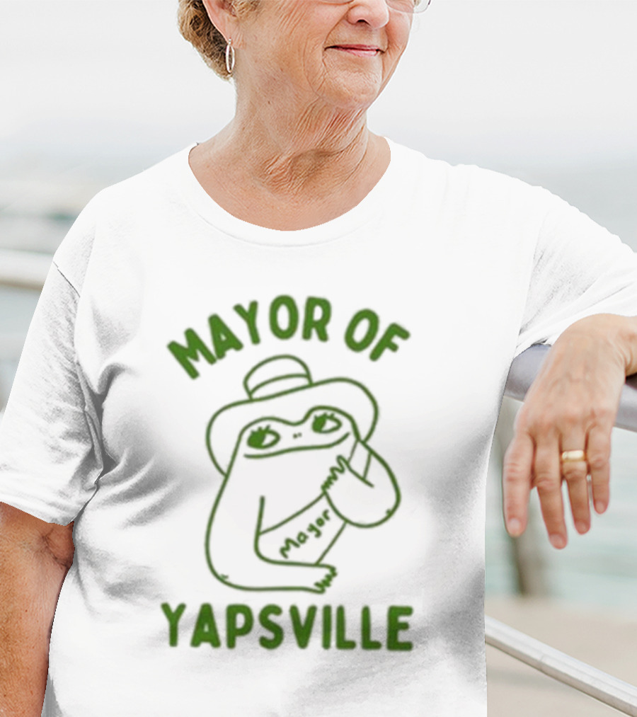 Mayor Of Yapville Frog Drawing T-Shirt