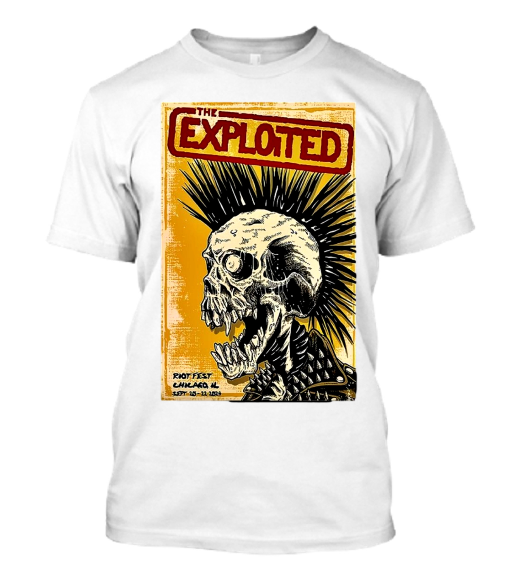 The Exploited Skull Riot Fest Chicago IL Sept 20-22 T-Shirt
