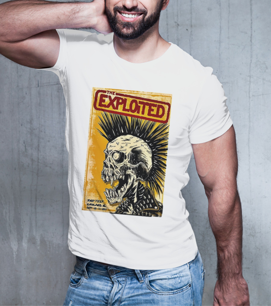 The Exploited Skull Riot Fest Chicago IL Sept 20-22 T-Shirt