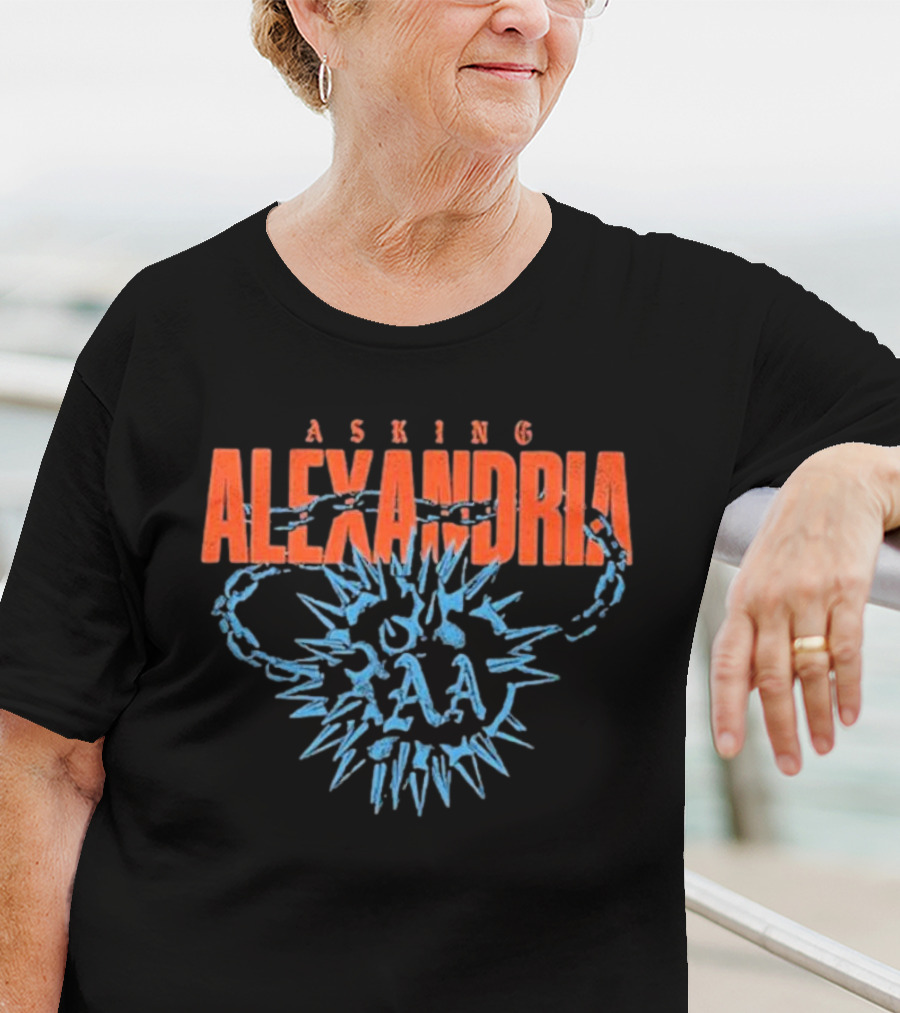 ASKING ALEXANDRIA BLUE FLAIL AND CHAIN T-Shirt