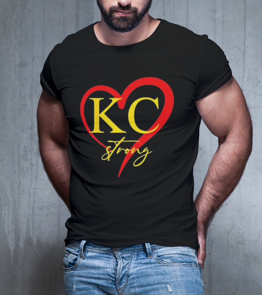 KC Strong Heart Design Kansas City Strong T-Shirt