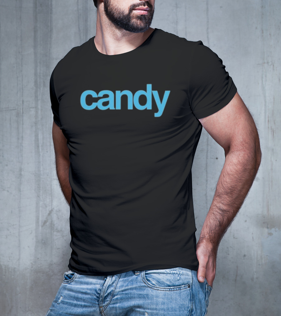 Maison Rapido Candy Blue Text T-Shirt