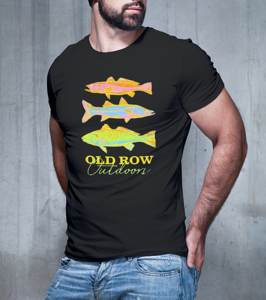 Old Row Outdoors Neon Fish Trio T-Shirt