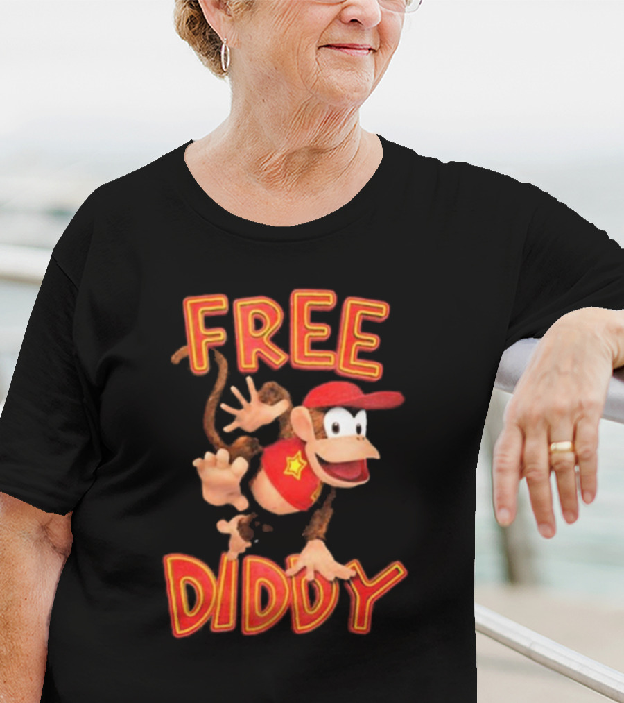 Shithead Steve Free Diddy Kong Nintendo T-Shirt