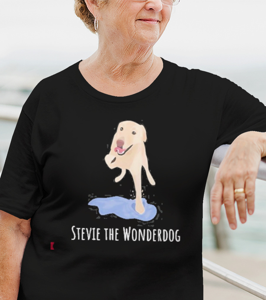 Stevie The Wonderdog Joyful Jump Over Water T-Shirt