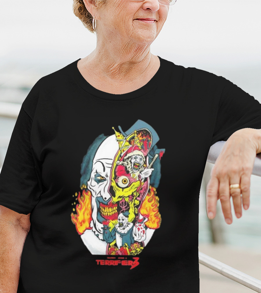 Terrifier 3 Terror Threads Season Of Slaughter Clown Horror T-Shirt