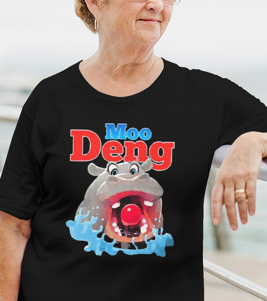 Moo Deng Hungry Hippo Water Splash T-Shirt