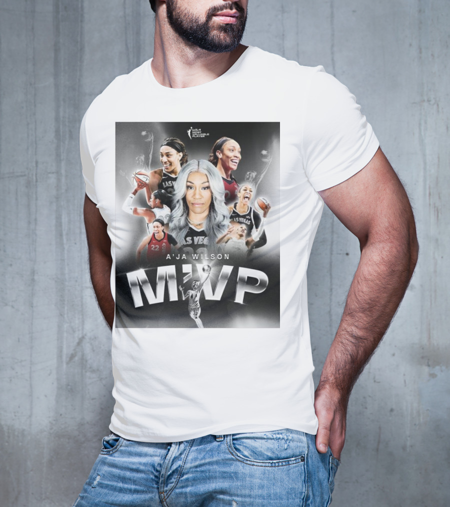 A'ja Wilson Las Vegas Aces WNBA MVP T-Shirt