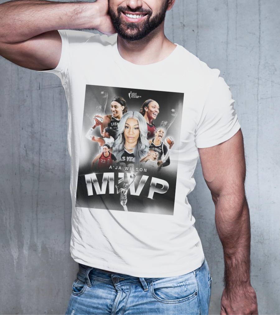 A'ja Wilson Las Vegas Aces WNBA MVP T-Shirt