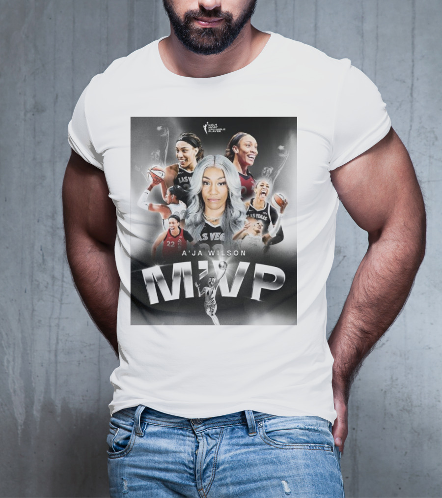 A'ja Wilson Las Vegas Aces WNBA MVP T-Shirt