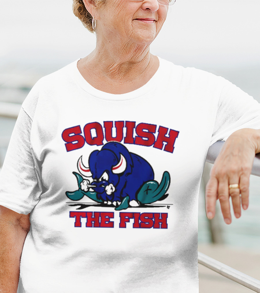 Buffalo Bills NFL Squish The Fish T-Shirt