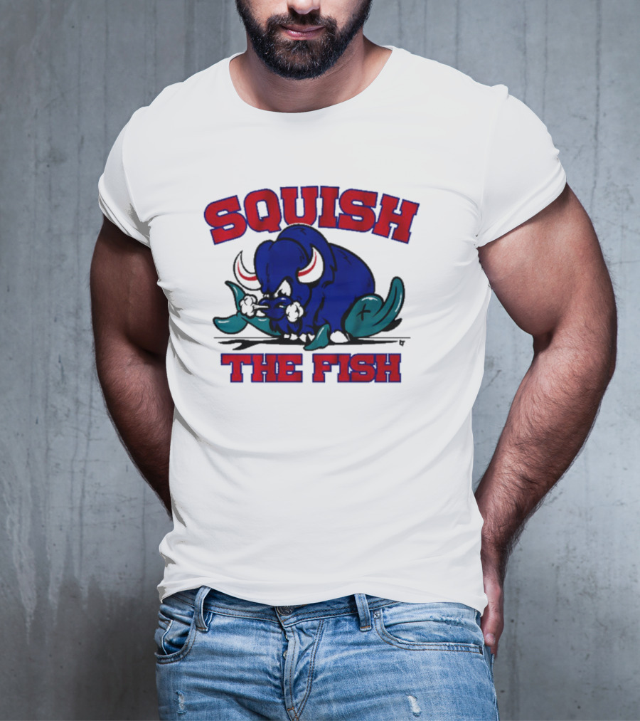 Buffalo Bills NFL Squish The Fish T-Shirt