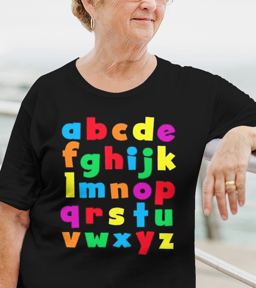 Colorful Alphabet Educational ABCs For Kids Learning T-Shirt