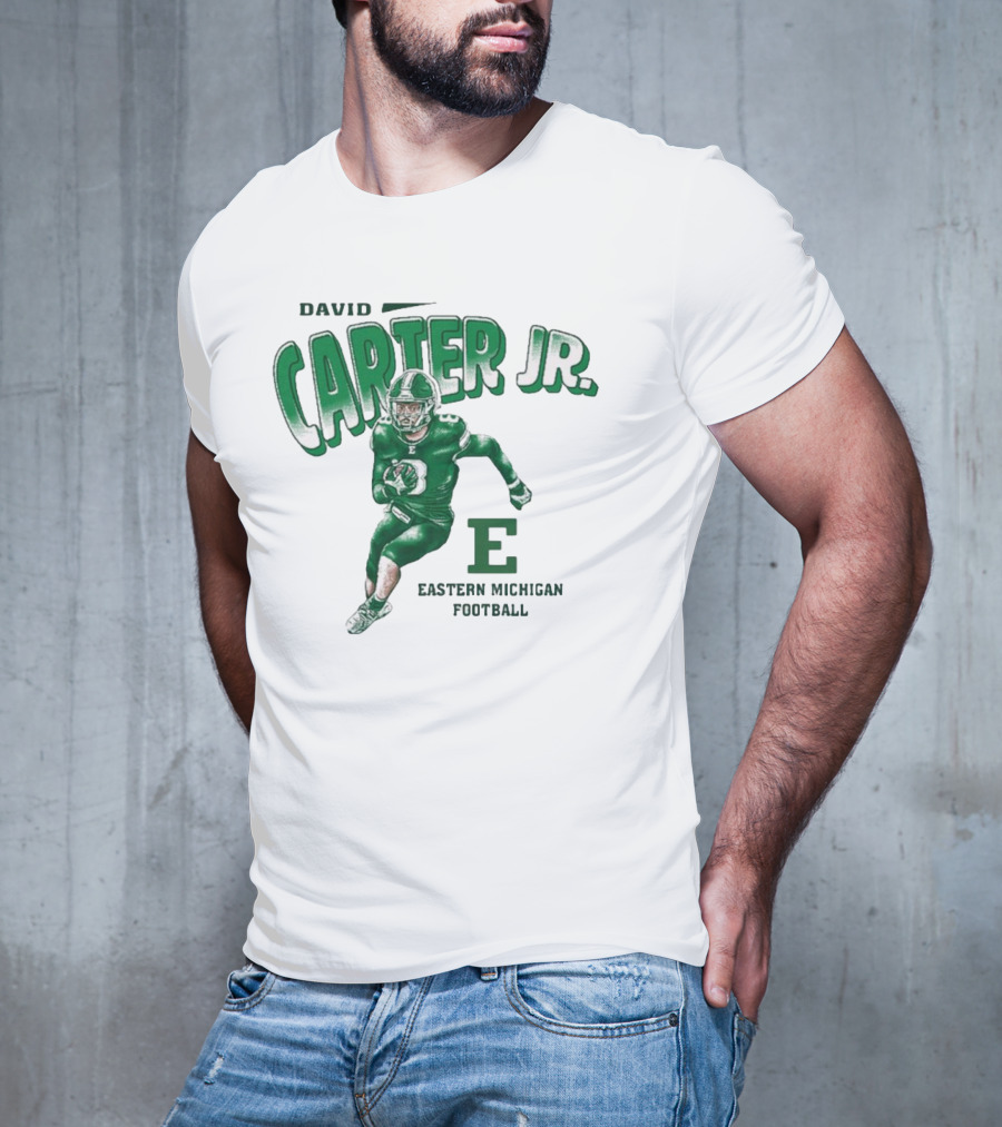 David Carter Jr. Football Eastern Michigan E T-Shirt