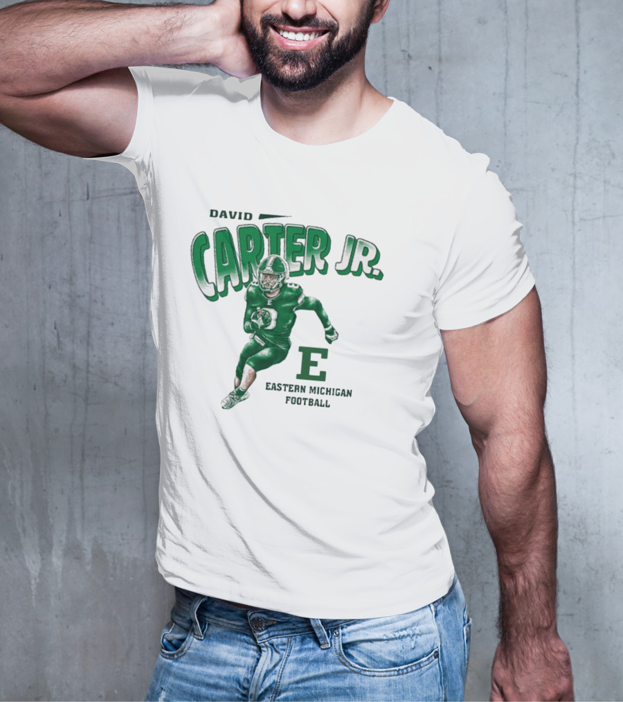David Carter Jr. Football Eastern Michigan E T-Shirt