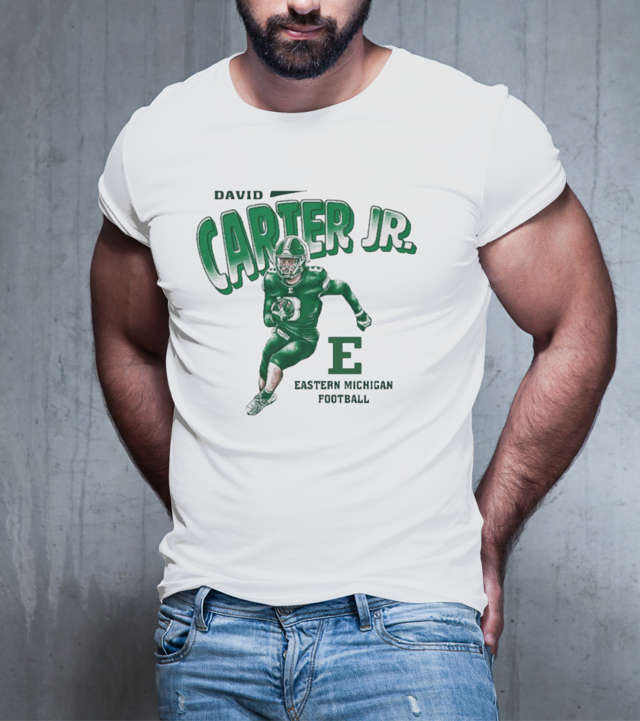 David Carter Jr. Football Eastern Michigan E T-Shirt