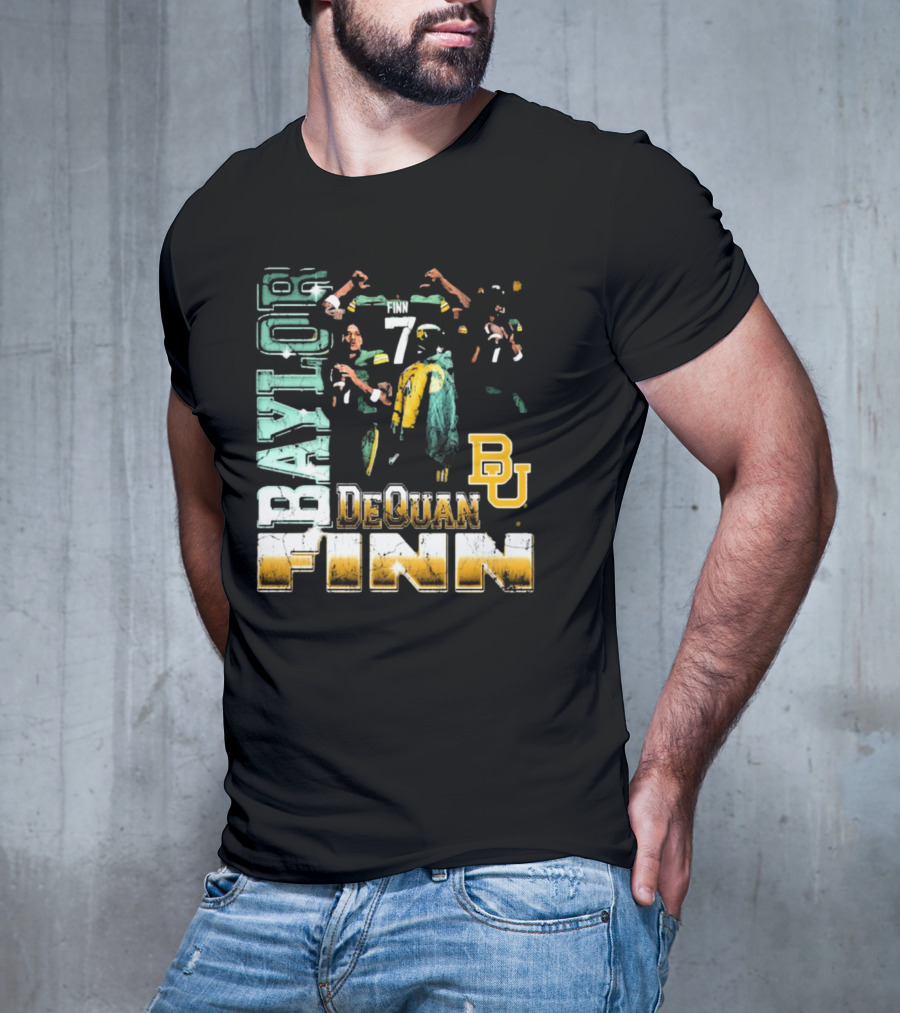 Baylor Bears Dequan Finn 7 BU T-Shirt